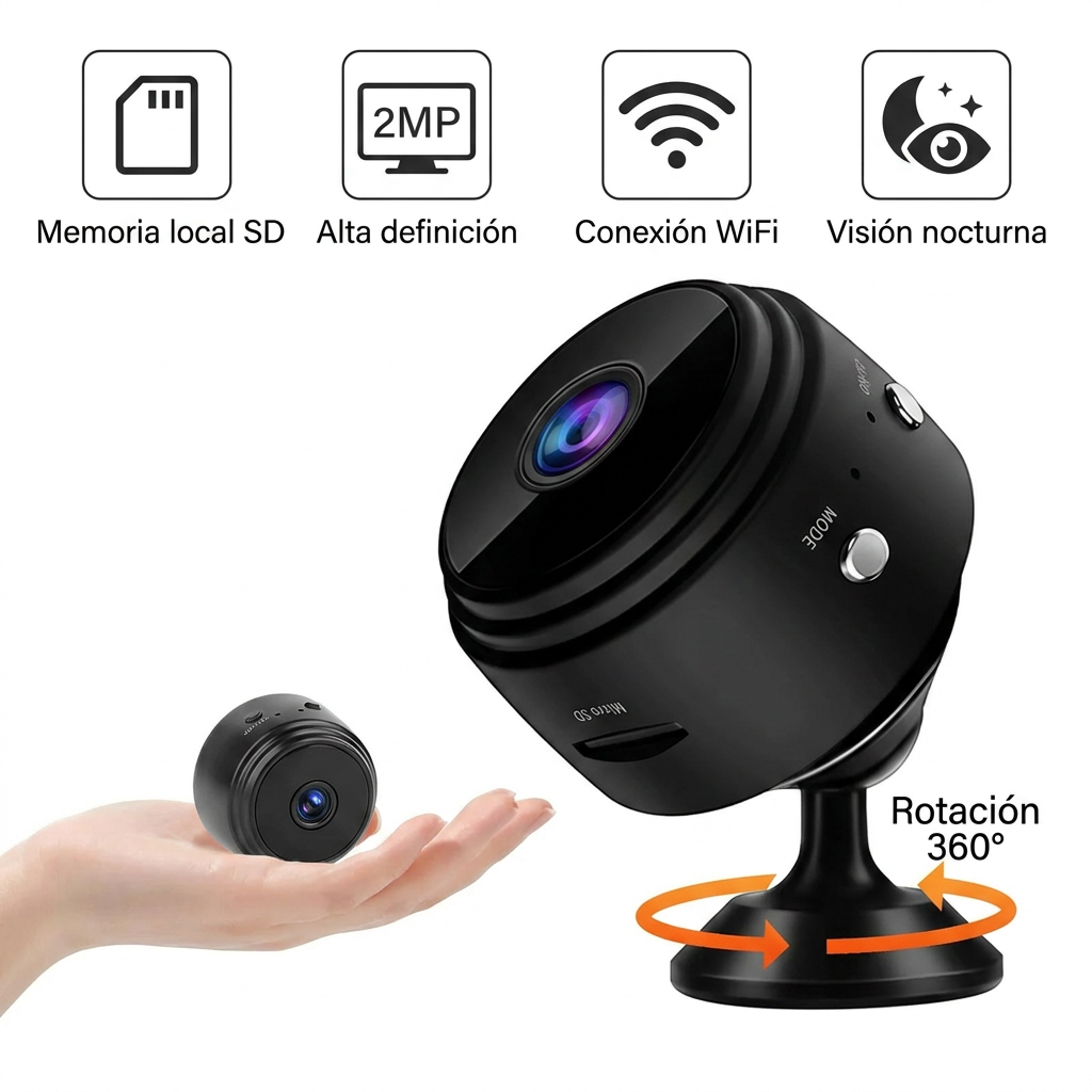 Camara Mini Espia - Con Vision Nocturna