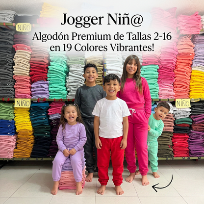 Joggers Niños - Tallas 2-16