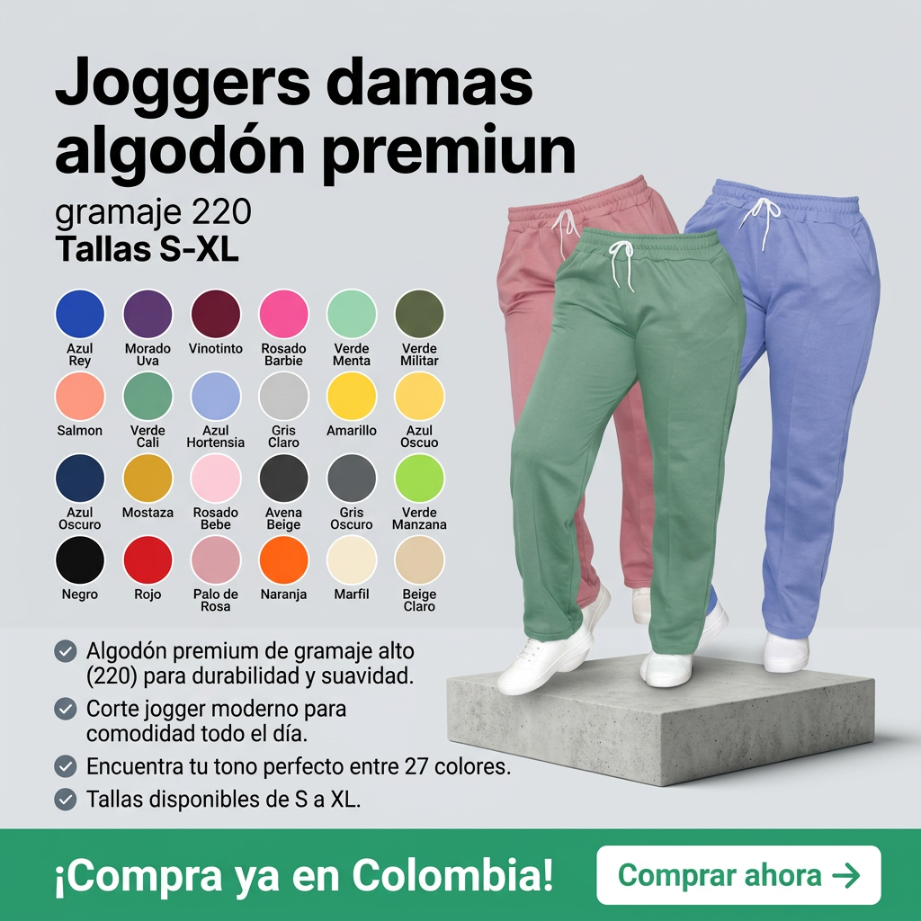 Jogger Damas - Algodon Premium